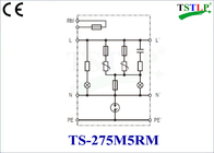 5kA/10kA tipo 3 relé di massima del fulmine per impianti di alimentazione di potere TN/del TT S