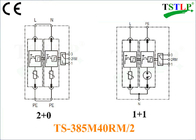 Soppressore dell'onda di tensione di monofase 80kA Tvss con tensione multipla disponibile